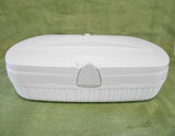 ❤️ NEW Corningware French White 9x13 STONEWARE DISH & Cover in THERMAL CARRIER