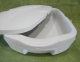 ❤️ NEW Corningware French White 9x13 STONEWARE DISH & Cover in THERMAL CARRIER