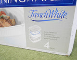 ❤️ NEW Corningware French White 9x13 STONEWARE DISH & Cover in THERMAL CARRIER