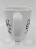 ❤️ CORELLE Square FAVOURITE FLEUR 12-oz Porcelain MUG Cup *BLACK FLORAL