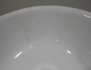 ❤ Corelle FROST 2-Qt SERVING BOWL 10.25" White Bare Trees Silver Moonbeams