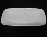 ❤️ Corelle FROST 10x5 APPETIZER TRAY Plate SERVING White Trees Silver Moonbeams