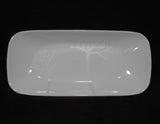 ❤️ Corelle FROST 10x5 APPETIZER TRAY Plate SERVING White Trees Silver Moonbeams