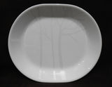 ❤️ Corelle FROST 12x10 SERVING PLATTER Chop Plate White Trees Silver Moonbeams