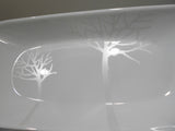 ❤️ Corelle WHITE FROST 10x5 Rectangular Appetizer Serving Plate SNOW WINTER TREES