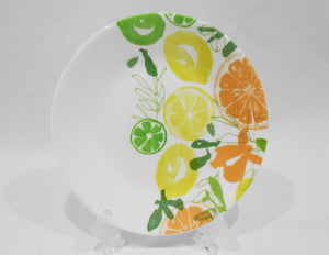 ❤️ 1 CORELLE Contemporary Fruit 6.75" APPETIZER PLATE Bread Citrus Lemon Lime Orange