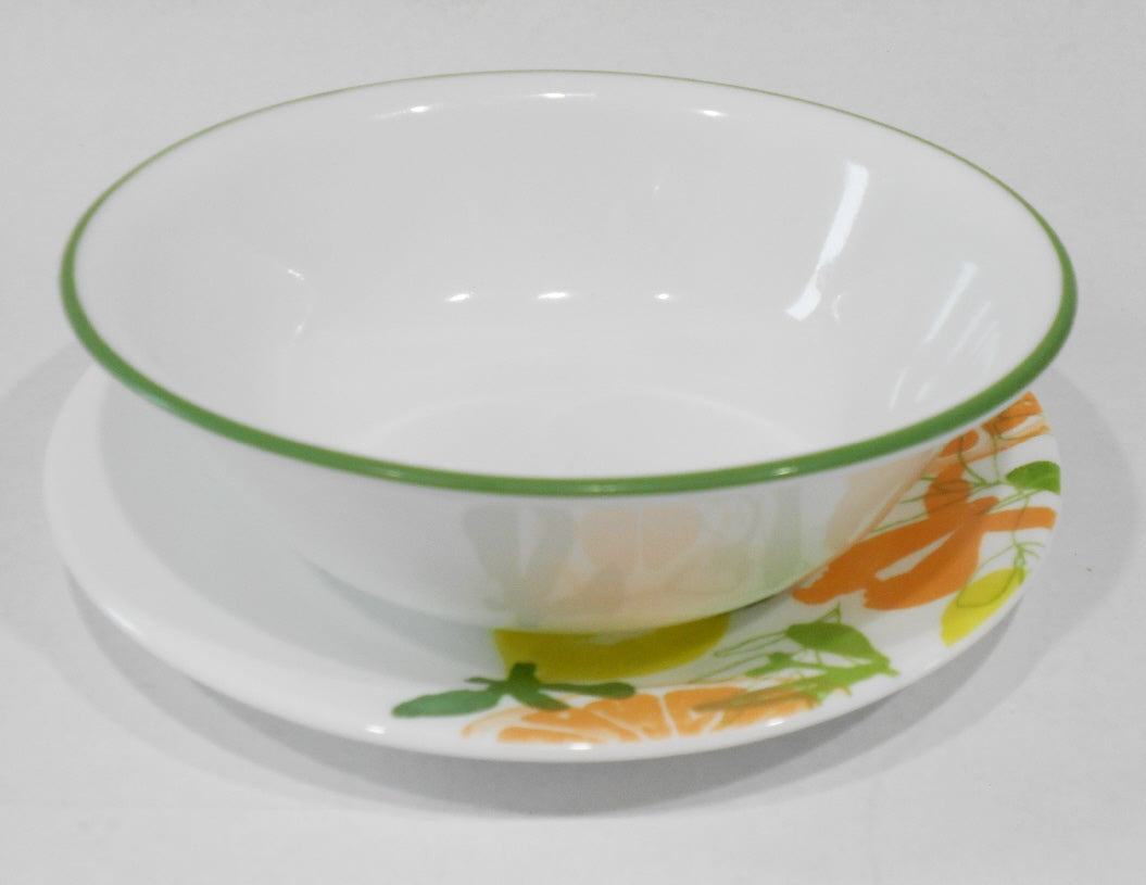 CORELLE GREEN DELIGHT 17点食器セット Amazon.com | Corelle Square Round 16-Piece Dinnerware Set, Bamboo