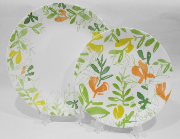 ❤️ 1 CORELLE Contemporary Fruit DINNER or LUNCH PLATE Citrus Lemon Lime Orange