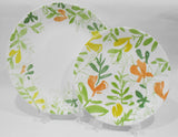 ❤️ 16-pc CORELLE Contemporary Fruit DINNERWARE SET Citrus & Foliage Lemon Lime Orange