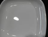 ❤️ NEW CorningWare GRAB-IT SNACK PLATE Square White P-185-B Pyroceram Tab Handle