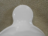 🍃 NEW Vtg CorningWare WHITE 15-oz GRAB-IT BOWL & COVER Tab Handle Smooth Bottom