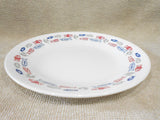 1 Corelle HARBOR TOWN 6.75" BREAD PLATE *Red Blue Fish Nautical Coastal Ocean