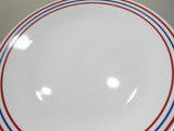 1 Corelle HARBOR TOWN 10.25" DINNER PLATE *Red Blue Fish Nautical Coastal Ocean