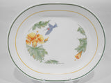 ❤️ 1 Corelle HUMMINGBIRD Serving PLATTER 12.25" x 10" Plate TROPICAL FLORAL