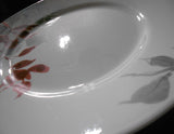 ❤️ 1 Corelle Round KYOTO LEAVES 10.75" DINNER PLATE *Japanese Garden Red Gray