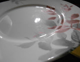 ❤️ 1 Corelle Round KYOTO LEAVES 10.75" DINNER PLATE *Japanese Garden Red Gray