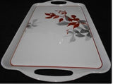 Corelle KYOTO LEAVES Melamine RECTANGULAR TRAY Serving 19x11 Japanese Watercolor