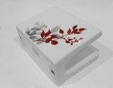 ❤️ CORELLE KYOTO LEAVES Porcelain NAPKIN HOLDER  BOWL Japanese Watercolor Leaves