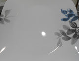❤️ CORELLE Square KYOTO NIGHT 10.5" DINNER PLATE *Japanese Garden Blue Gray Leaf