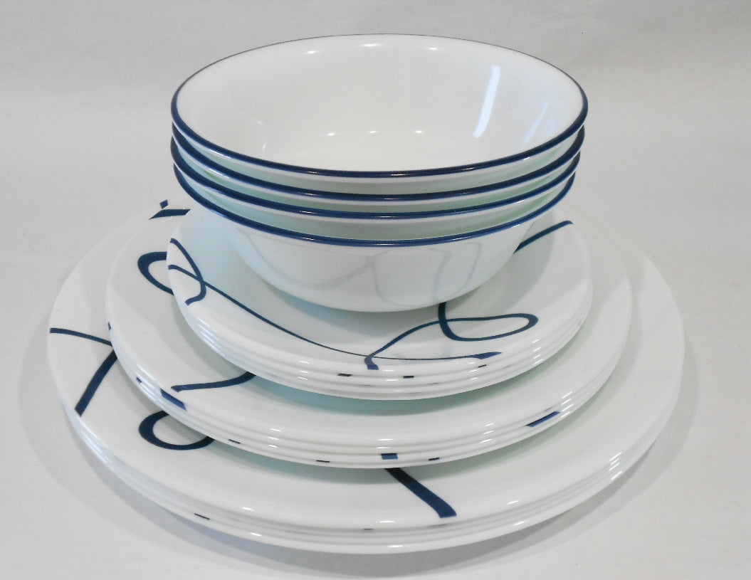 16 Piece Dinnerware Corelle Lia Square Set Piece Dinnerware Lia