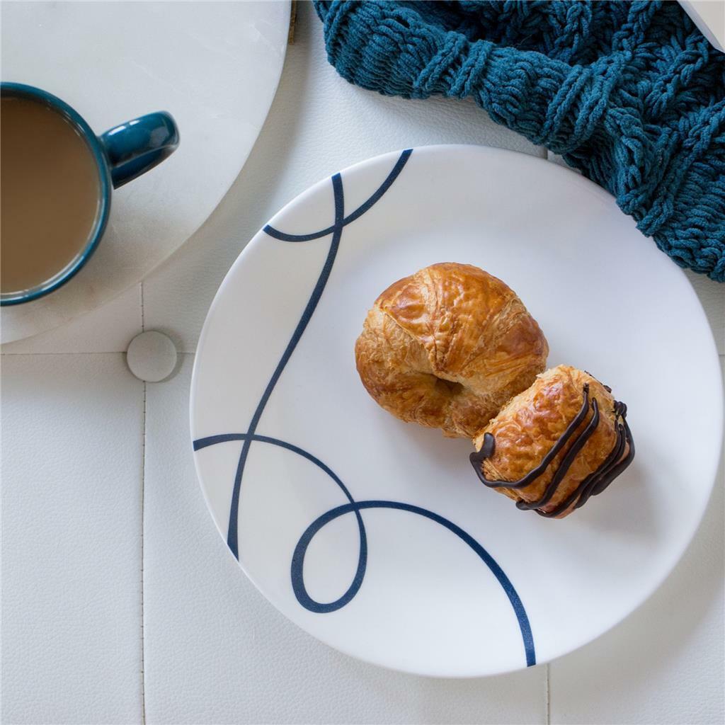 ❤️ Corelle LIA APPETIZER PLATE Bread Pie Side Dish1