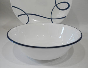 ❤️ NEW Corelle LIA Round 6.25" Coupe 18-oz SOUP BOWL Cereal Salad BLUE Rim