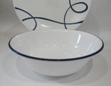 ❤️ NEW Corelle LIA Round 6.25" Coupe 18-oz SOUP BOWL Cereal Salad BLUE Rim