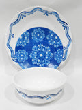 ❤️ 12-pc Corelle LISBON TERRACE Dinnerware Set *Plates & Bowls Blue Portugal Tiles