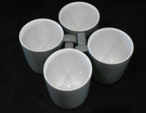 ❤️ NEW 16-pc CORELLE Night Blooms DINNERWARE SET Square Pale Gray Grey Floral