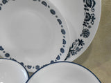 ☃️16-pc Corelle OLD TOWN BLUE DINNERWARE SET Dinner Bread PLATES Dessert BOWLS