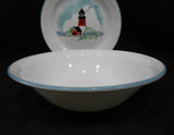 ❤️ NEW 5-pc Corelle OUTER BANKS Dinnerware PLACE SETTING Lighthouse Nautical