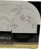 ❤️10-pc CORELLE Coordinates PINK TRIO Tabletop Set PLACEMATS COASTERS HOTPADS