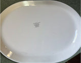 ❤️ Corelle BLUE VELVET 12 x 10 SERVING PLATTER Meat Plate Entrée Tray *Rose Motif Floral