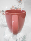 ❤️ 1 CORELLE 11-oz POPPY PRINT MUG Creamy Pale Mauve PINK Stoneware Cup
