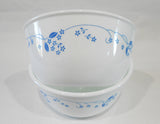 ❤️ 2 Corelle PROVINCIAL BLUE 28-oz SUPER SOUP BOWLS Cereal *English Garden Flowers