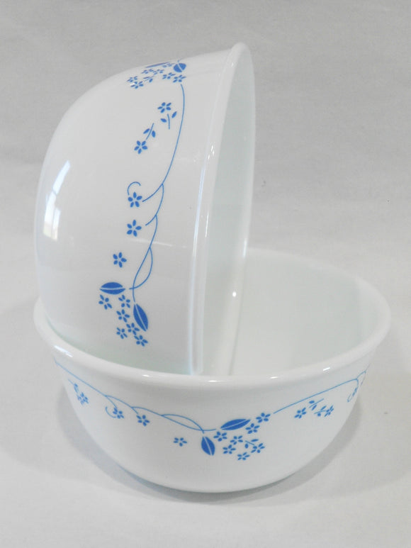 ❤️ 2 Corelle PROVINCIAL BLUE 28-oz SUPER SOUP BOWLS Cereal *English Garden Flowers