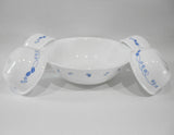 ❤️ 5-pc Corelle PROVINCIAL BLUE SNACK SET 1-Qt Serving Bowl & 6-oz Ramekin Cups