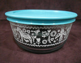 ❤️ 1 PYREX 4-Cup ANGEL HORSE Storage BOWL Nordic Winter Holiday *CHOICE OF COLOR