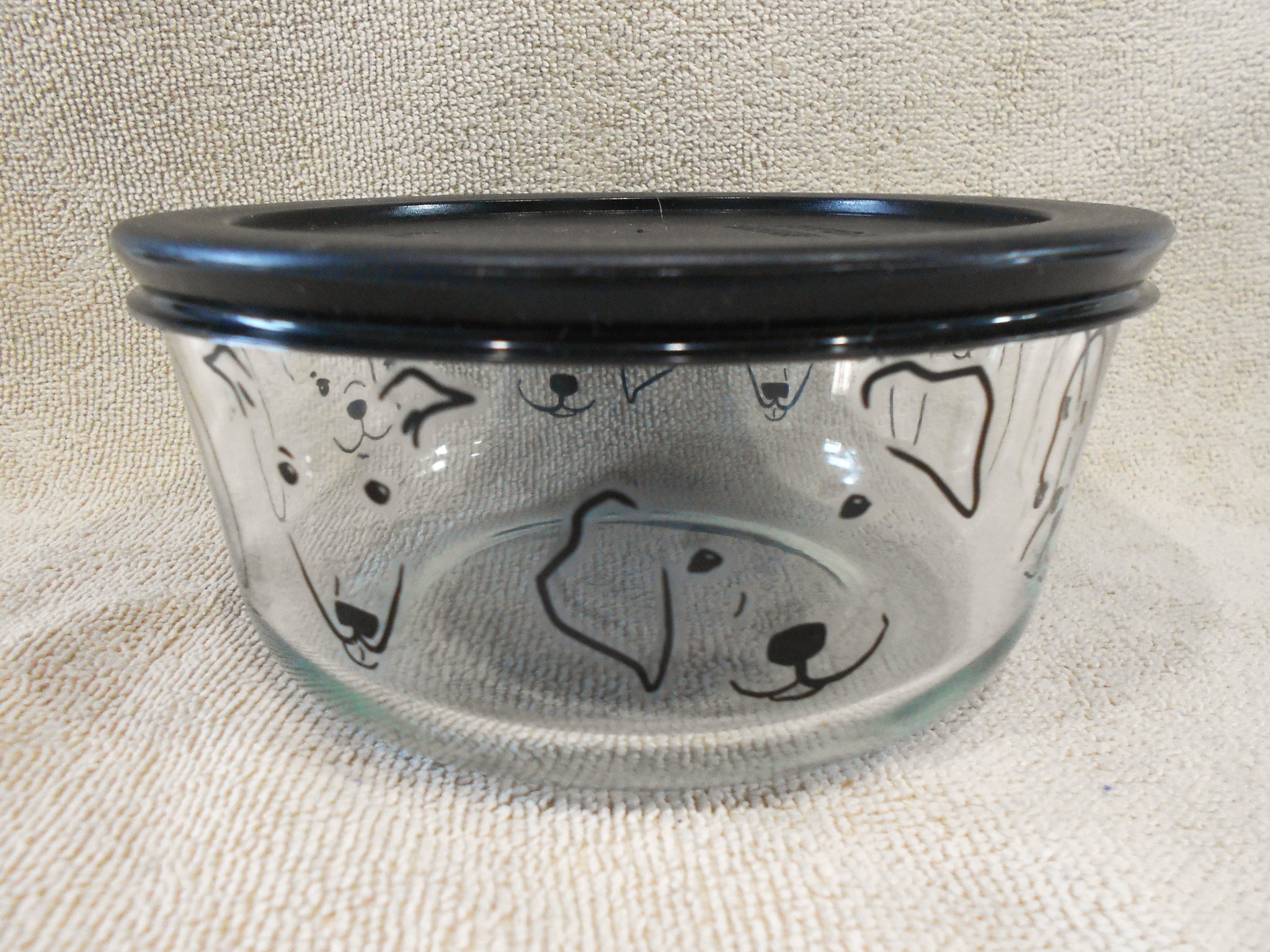 Pyrex MY BEST FRIEND 4 Cup Glass Storage Bowl & Cover *ADORABLE PUPPY –  Tarlton Place