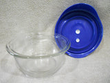 8200 PYREX PRO Storage 1.67 Cup ROUND Dish & Vented Cover Lid *TURQUOISE or BLUE