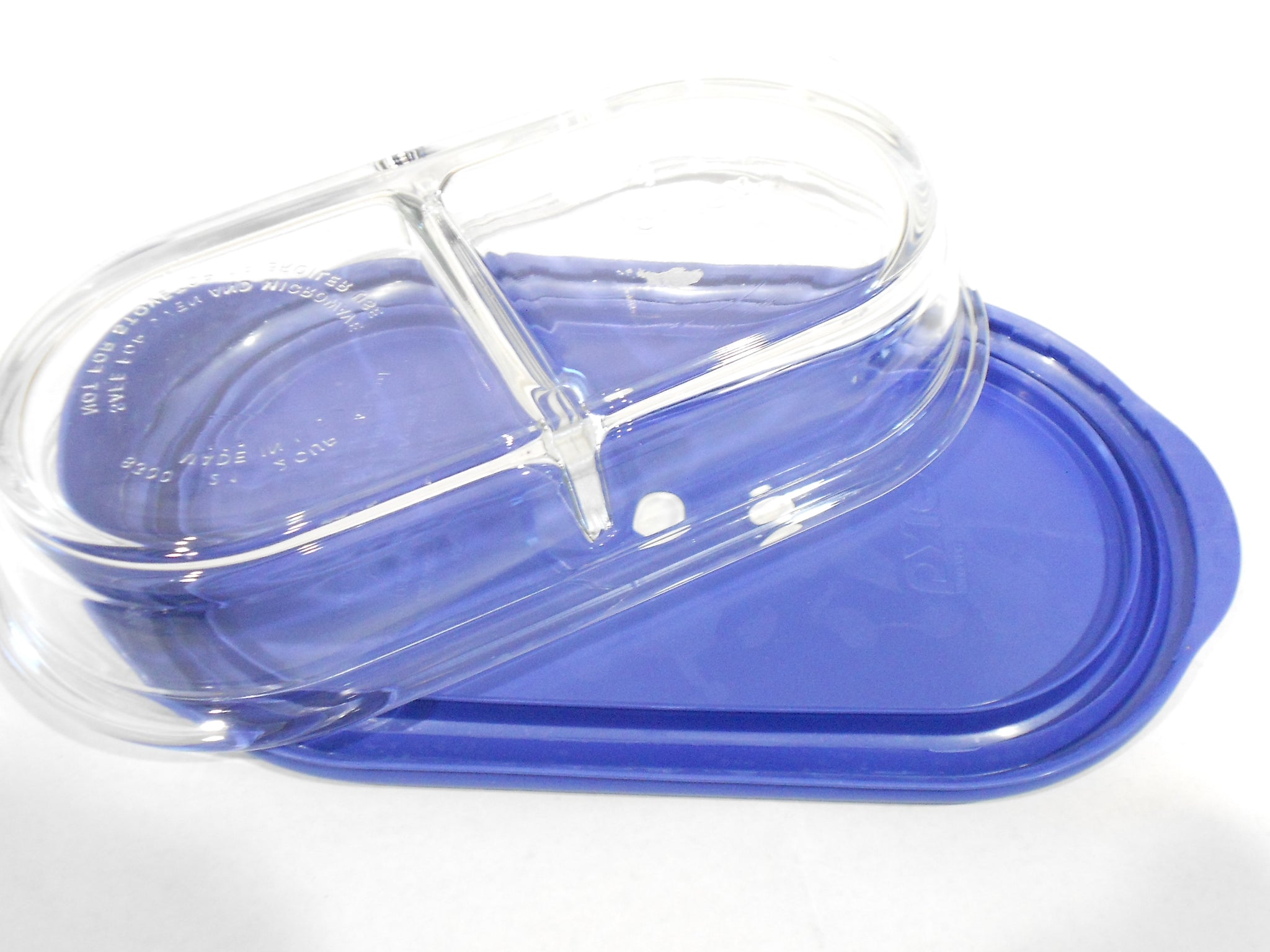 ❤️ 8300 / 8301 PYREX Storage 2 Cup DIVIDED Glass DISH w/ BERRY PINK or –  Tarlton Place