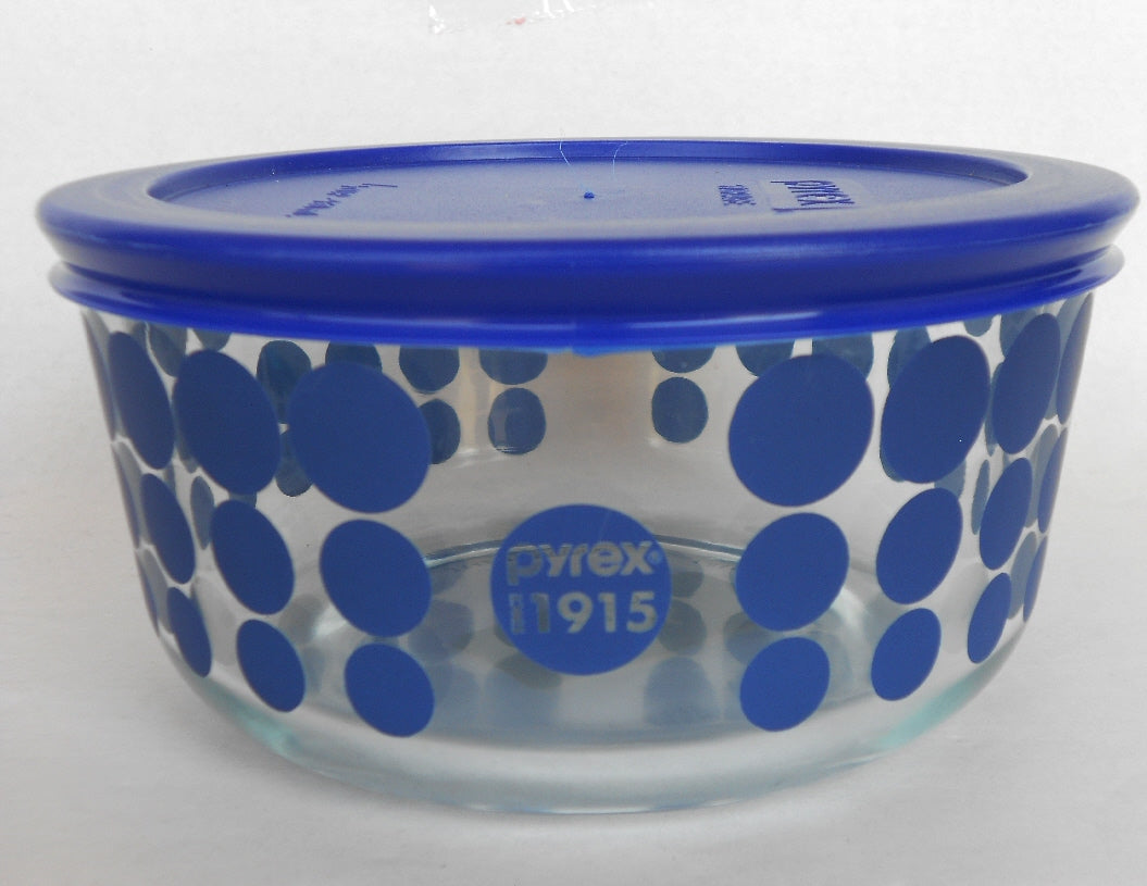 ❤️ NEW Pyrex 100th Anniversary 1915 POLKA DOTS 4-Cup Storage