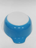 ❤️ PYREX 10-oz HORIZON BLUE PIXIE 700 ml AuGratin Oval Dish Milkglass Mini Baker