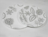 ❤️ CORELLE Vive REMINISCE Choose: 10.25 DINNER or 8.5 LUNCH PLATE Gray Floral Motifs