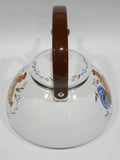 🐓 Corelle COUNTRY MORNING Rooster 2.2 Qt. WHISTLING TEA KETTLE Porcelain on Steel