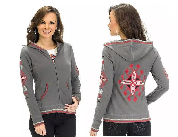 ❤️ WOMENS Roper AZTECH HOODIE JACKET Ladies Embroidered Southwestern Outerwear