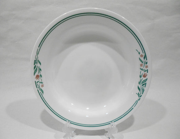 ❤️ NEW Corelle ROSEMARIE 15-oz BOWL Flat Floral Rimmed Shallow Soup Plate Floral Spray