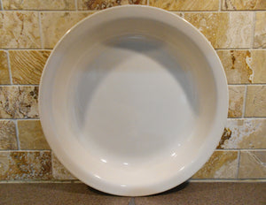 ❤️ CORELLE by Corning SANDSTONE PIE PLATE Beige / 10.25" Deep Multi-Dish Flat Rim