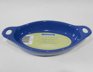 ❤️ NEW 1 Corning Creations 12-oz SAPPHIRE BLUE Stoneware AU GRATIN Dish