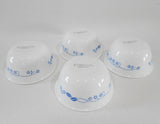 ❤️ 4 Corelle PROVINCIAL BLUE 6-oz RAMEKIN BOWLS Berry Dessert Fruit Sauce Condiment